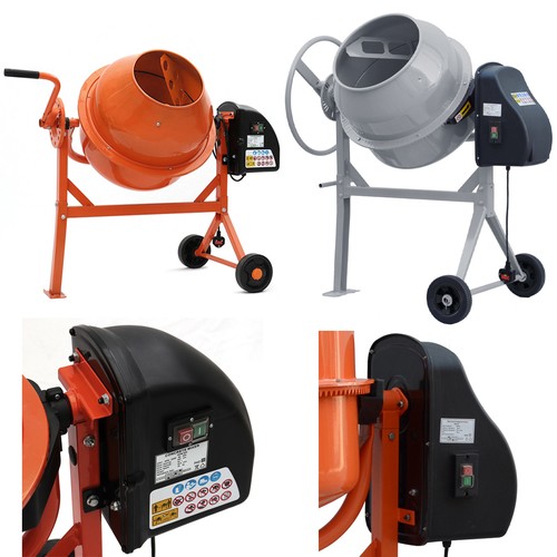 Steel electric cement mixer - steel,