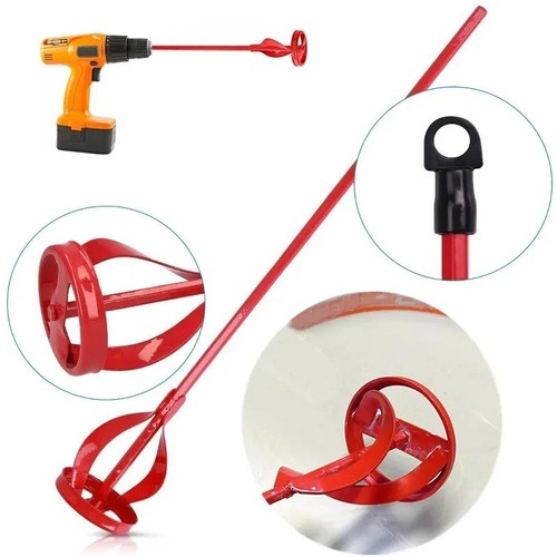 Red drill mixer paddle - red, paint