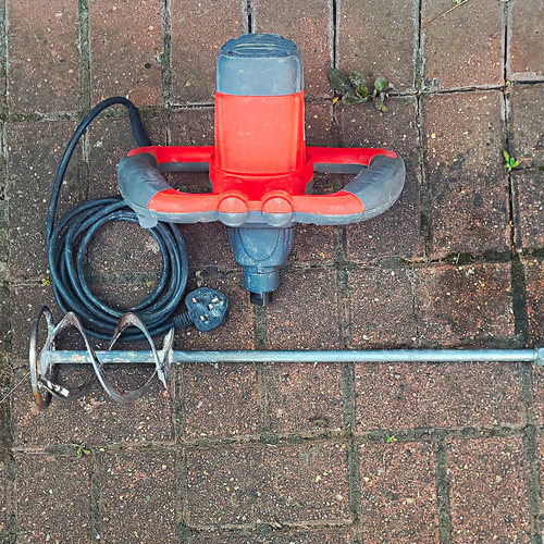 Electric cement mixer red - mixer, &