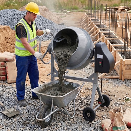 140l electric cement mixer - 140l,