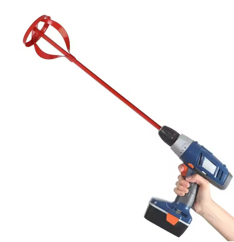 Red drill mixer - paddle, paint